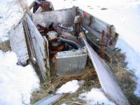 An old boat motor in Reykjavik