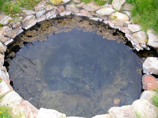 The ancient pool of bishop Gudmundur!
