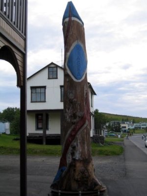 The Icelandic Institute of Phallology in Husavik.This phallus is adorned with one single word: Viagra